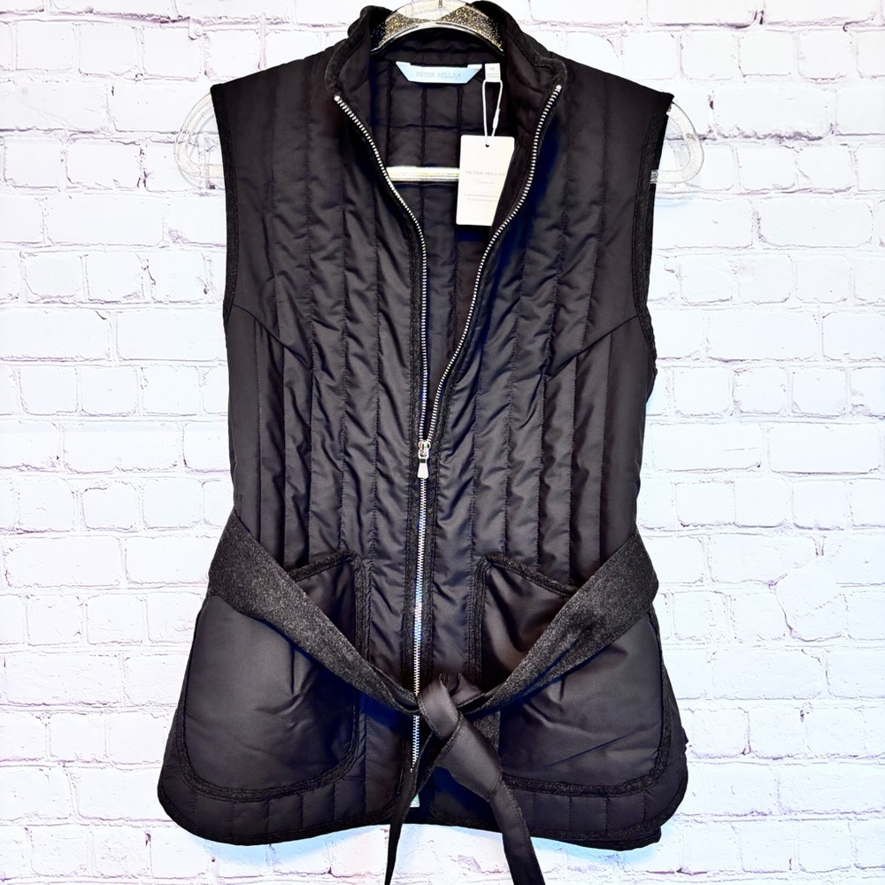 PETER MILLAR Scout Dark Brown Diamond Quilted Travel Vest--NWT--M - Picture 11 of 16